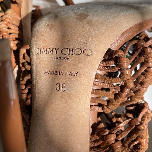 Jimmy Choo Iris Brown Sandals - Picture 7 of 8